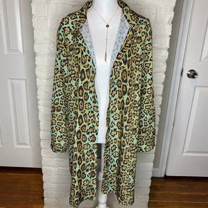 Nasty Gal Leopard Print Long Sleeve Dress